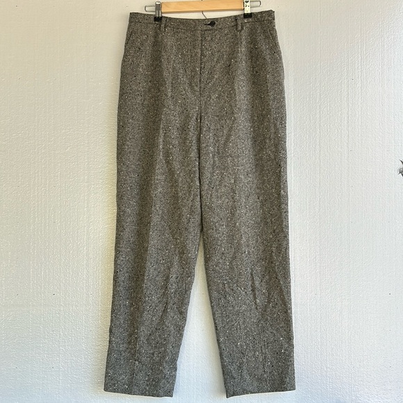 Pendleton Wool Pants Women’s Size 14‎ Made in the USA Marled Black/White - Picture 1 of 11